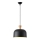 Candeeiro suspenso 1xE27/15W/230V preto