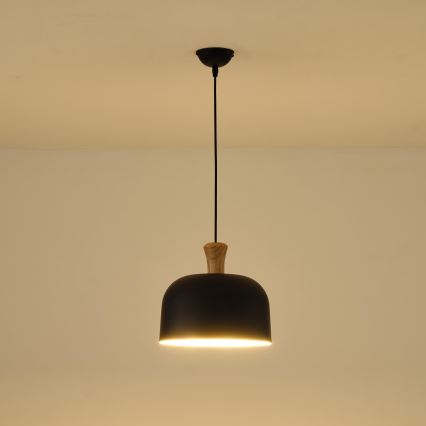 Candeeiro suspenso 1xE27/15W/230V preto