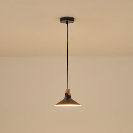 Candeeiro suspenso 1xE27/15W/230V preto