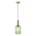 Candeeiro suspenso 1xE27/15W/230V verde 13 cm
