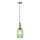 Candeeiro suspenso 1xE27/15W/230V verde 13 cm