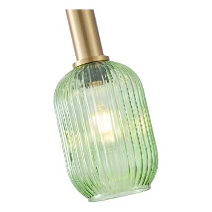 Candeeiro suspenso 1xE27/15W/230V verde 13 cm