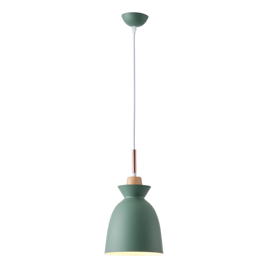 Candeeiro suspenso 1xE27/15W/230V verde
