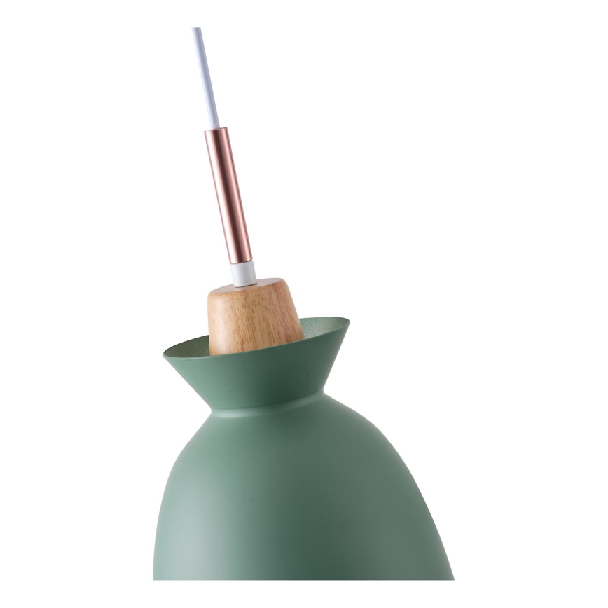 Candeeiro suspenso 1xE27/15W/230V verde