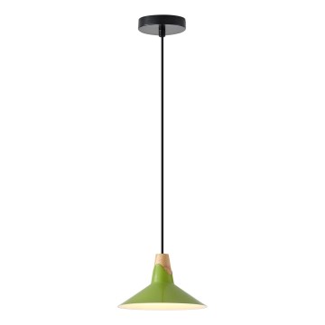 Candeeiro suspenso 1xE27/15W/230V verde