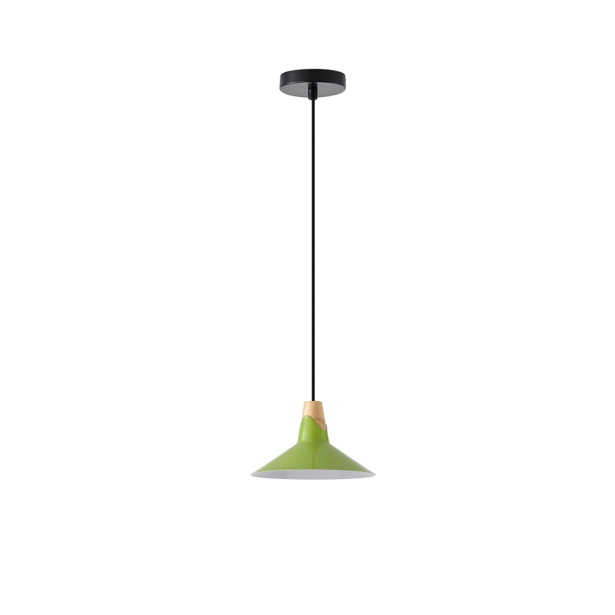 Candeeiro suspenso 1xE27/15W/230V verde