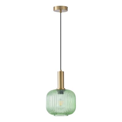 Candeeiro suspenso 1xE27/15W/230V verde pr. 20 cm