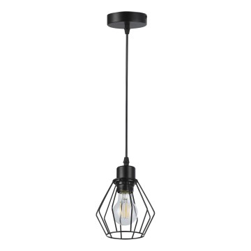 Candeeiro suspenso 1xE27/35W/230V diâmetro 18 cm preto