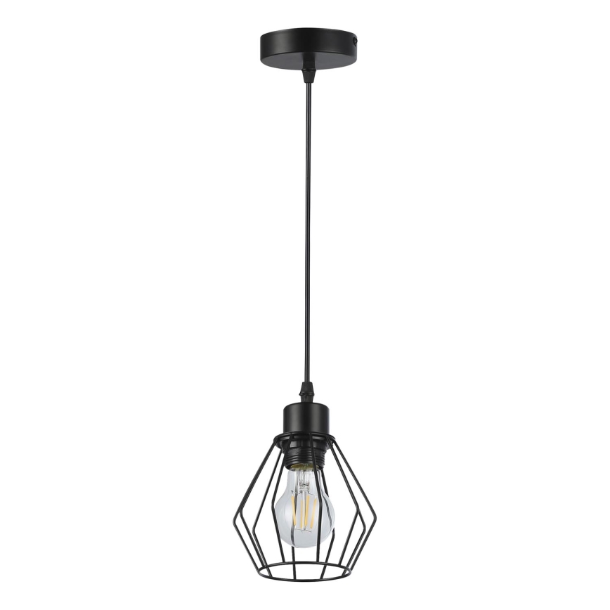Candeeiro suspenso 1xE27/35W/230V diâmetro 18 cm preto