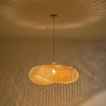 Candeeiro suspenso 1xE27/40W/230V bambu