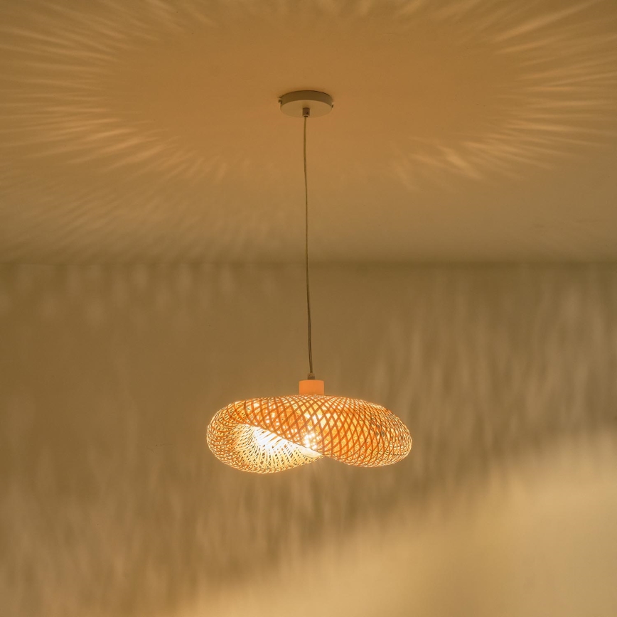 Candeeiro suspenso 1xE27/40W/230V bambu