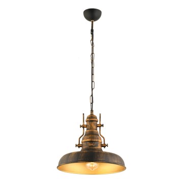 Candeeiro suspenso 1xE27/40W/230V bronze