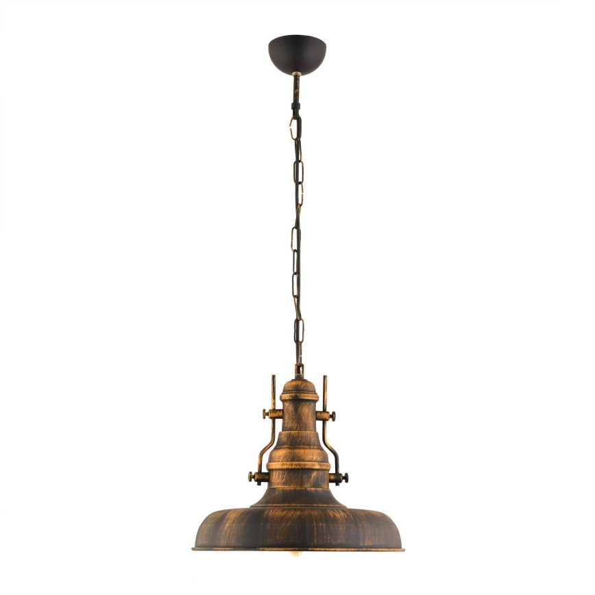 Candeeiro suspenso 1xE27/40W/230V bronze