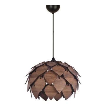 Candeeiro suspenso 1xE27/40W/230V castanho