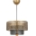 Candeeiro suspenso 1xE27/40W/230V dourado/preto