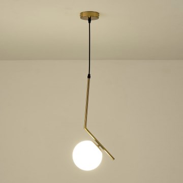 Candeeiro suspenso 1xE27/40W/230V latão