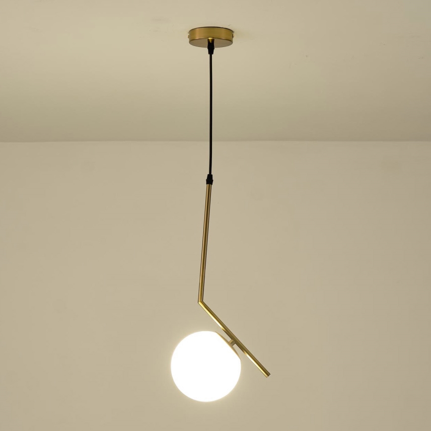Candeeiro suspenso 1xE27/40W/230V latão