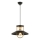 Candeeiro suspenso 1xE27/40W/230V preto/dourado