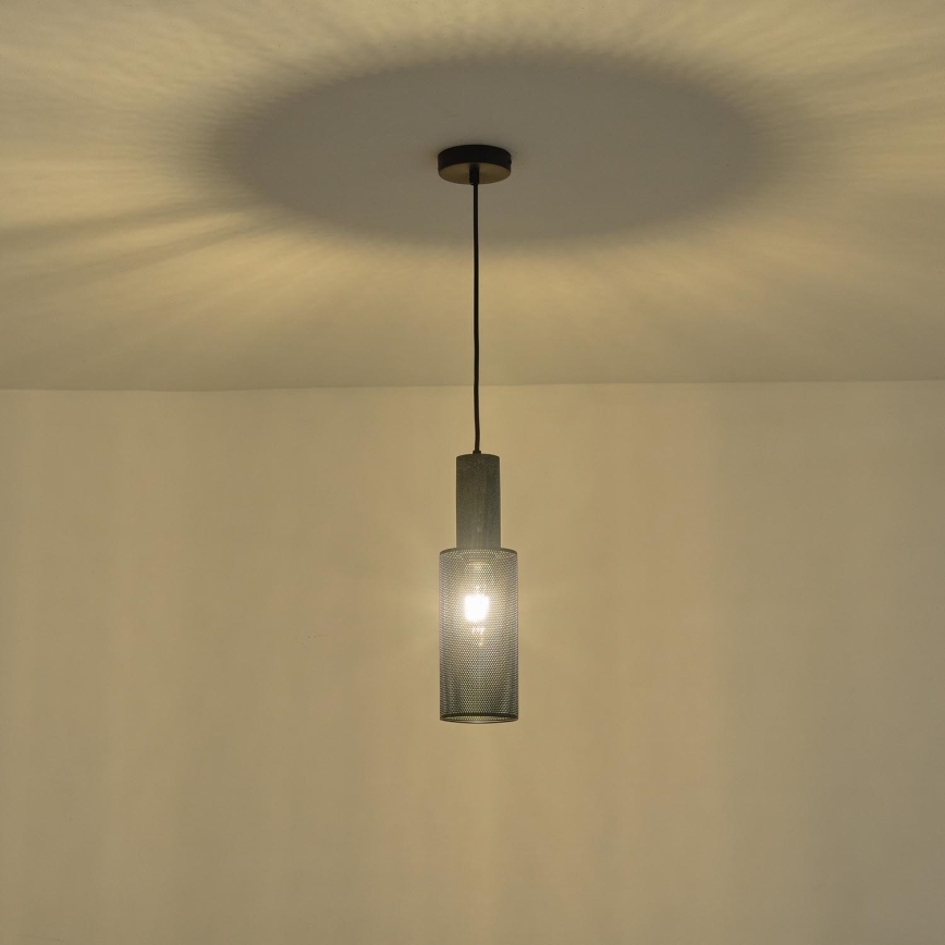 Candeeiro suspenso 1xE27/40W/230V preto