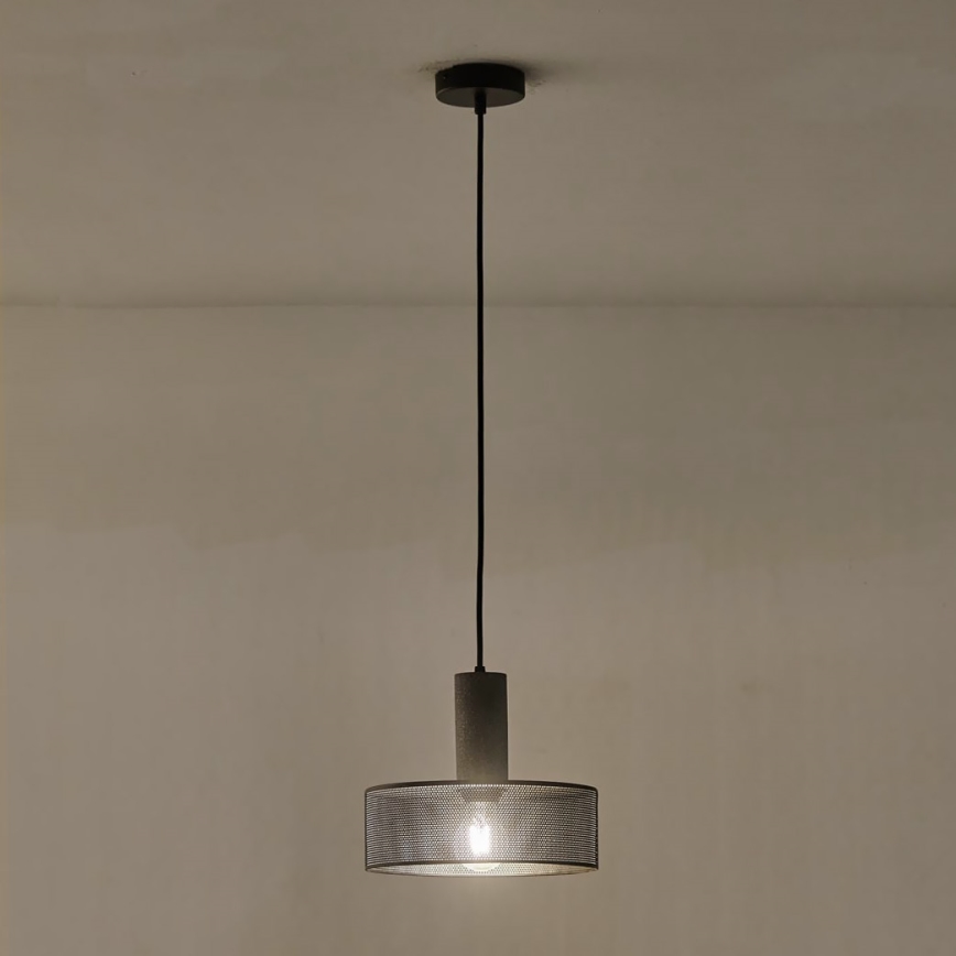 Candeeiro suspenso 1xE27/40W/230V preto