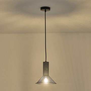 Candeeiro suspenso 1xE27/40W/230V preto