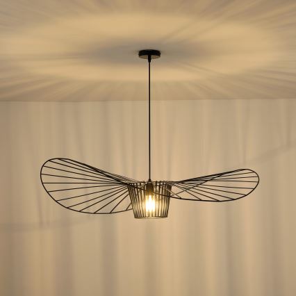 Candeeiro suspenso 1xE27/40W/230V preto