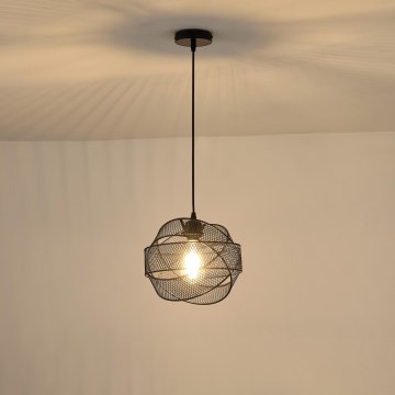 Candeeiro suspenso 1xE27/40W/230V preto