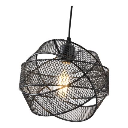 Candeeiro suspenso 1xE27/40W/230V preto