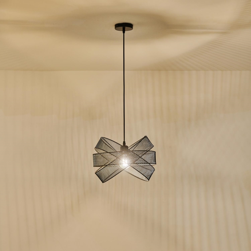 Candeeiro suspenso 1xE27/40W/230V preto