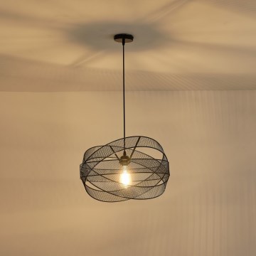 Candeeiro suspenso 1xE27/40W/230V preto