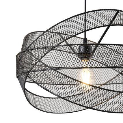 Candeeiro suspenso 1xE27/40W/230V preto