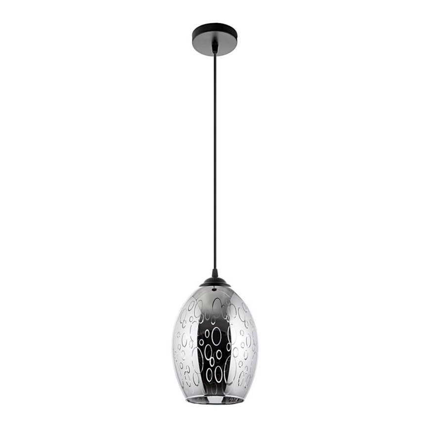 Candeeiro suspenso 1xE27/60W/230V diâmetro 16 cm preto
