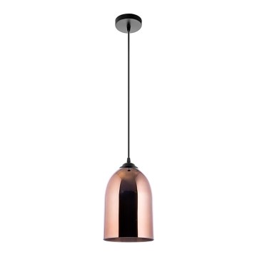 Candeeiro suspenso 1xE27/60W/230V diâmetro 17 cm cobre