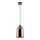 Candeeiro suspenso 1xE27/60W/230V diâmetro 17 cm cobre