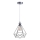 Candeeiro suspenso 1xE27/60W/230V diâmetro 22 cm cromado brilhante