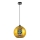 Candeeiro suspenso 1xE27/60W/230V diâmetro 30 cm dourado