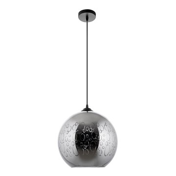 Candeeiro suspenso 1xE27/60W/230V diâmetro 30 cm preto