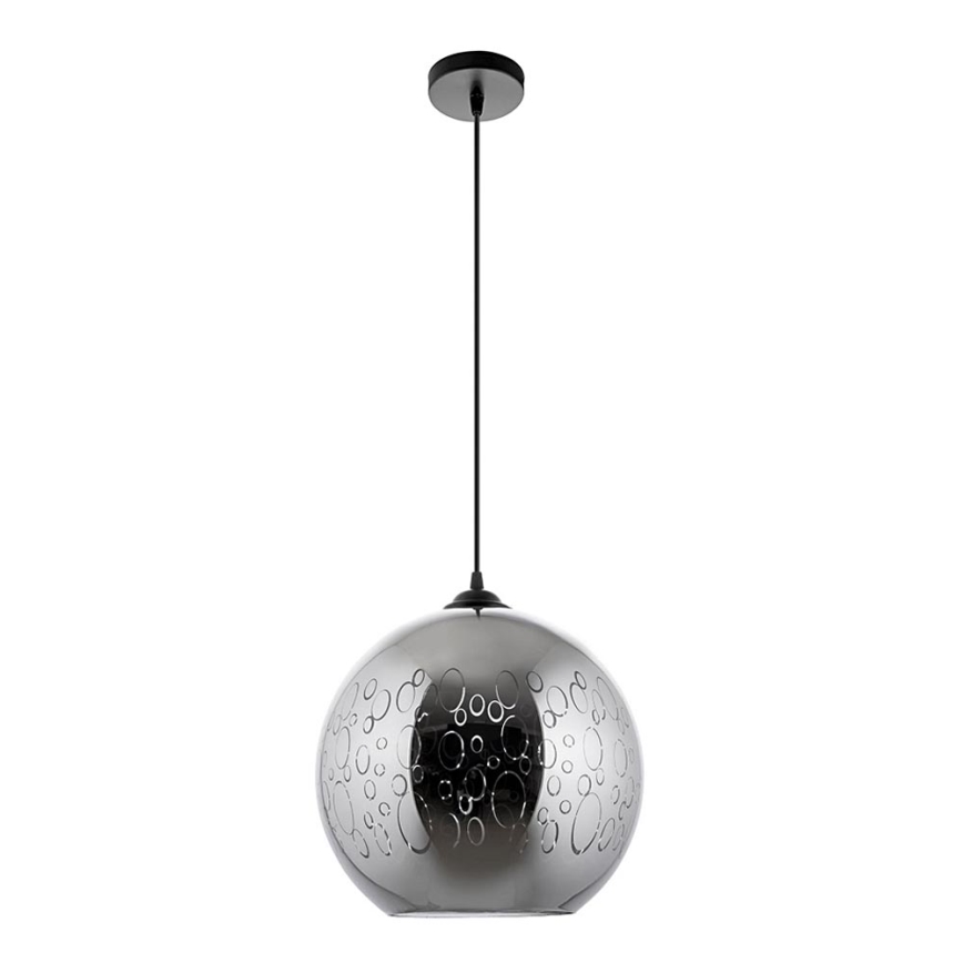 Candeeiro suspenso 1xE27/60W/230V diâmetro 30 cm preto