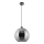 Candeeiro suspenso 1xE27/60W/230V diâmetro 30 cm preto