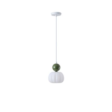 Candeeiro suspenso 1xG9/7W/230V branco/verde