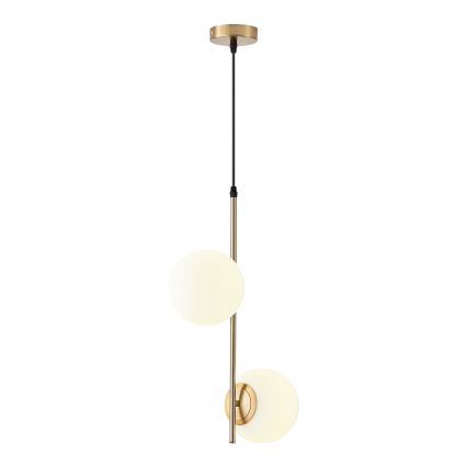 Candeeiro suspenso 2xE27/40W/230V latão
