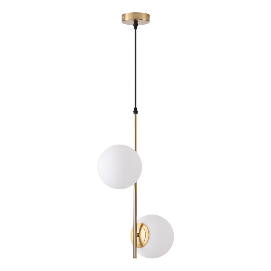 Candeeiro suspenso 2xE27/40W/230V latão