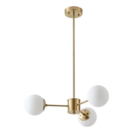 Candeeiro suspenso 3xE27/40W/230V latão