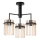 Candeeiro suspenso 3xE27/60W/230V preto/bege