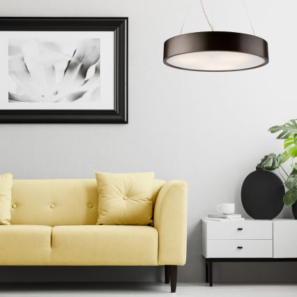 Candeeiro suspenso 3xE27/60W/230V ø 47 cm pinho