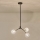 Candeeiro suspenso 3xG9/15W/230V cinzento