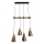 Candeeiro suspenso 4xE27/60W/230V cobre