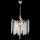 Candeeiro suspenso 5xE14/60W/230V diâmetro 50 cm dourado