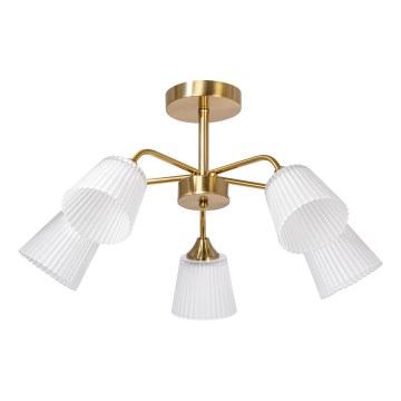 Candeeiro suspenso 5xE14/60W/230V dourado