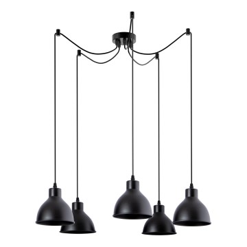 Candeeiro suspenso 5xE27/60W/230V aranha